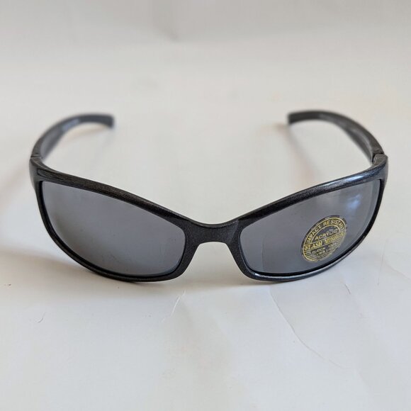 NWT Vintage 90's Sun Wrap PC Rectangle Sport Sunglasses (S. Gray) - Picture 1 of 5